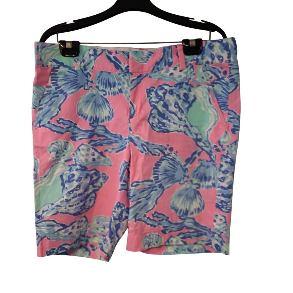 Lilly Pulitzer The Chipper Shorts  12 9.75" inseam Barefoot Princess Pink Pout